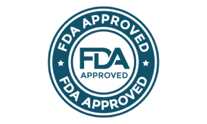 FDA registered facility badge indicating compliance with regulated manufacturing standards